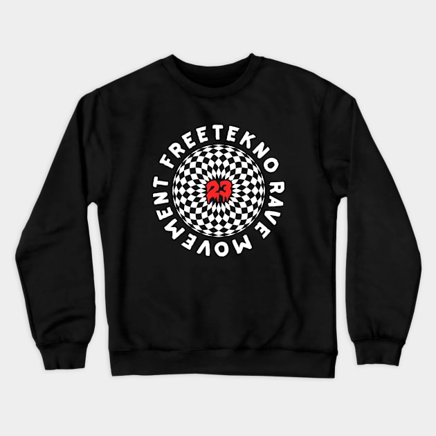 Free Tekno Movement Crewneck Sweatshirt by T-Shirt Dealer